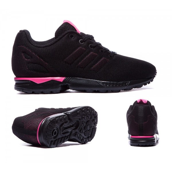 Adidas Originals ZX Flux Trainer Schwarz und Pink ...