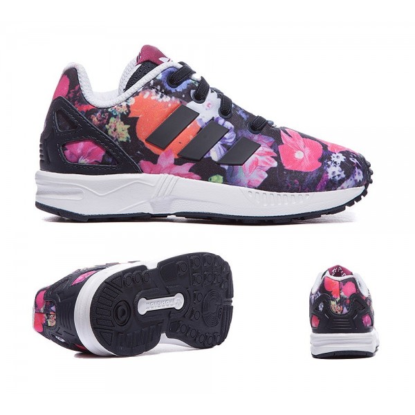 Adidas Originals Nursery ZX Flux Print Trainers Fe...