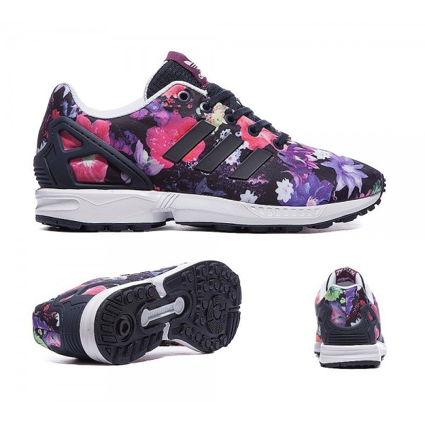 Adidas Originals Junior ZX Flux Print Trainer Mage...