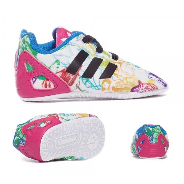 Adidas Originals Krippe ZX Flux Sneaker Weiß Schw...