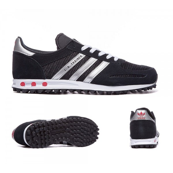 Adidas Originals Junior LA Trainer Schwarz und Sil...