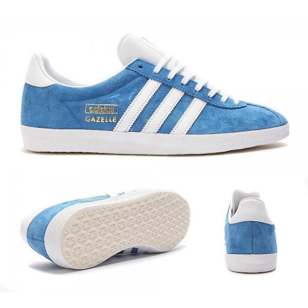 Adidas Originals Gazelle OG Trainer Blau Weiß und...