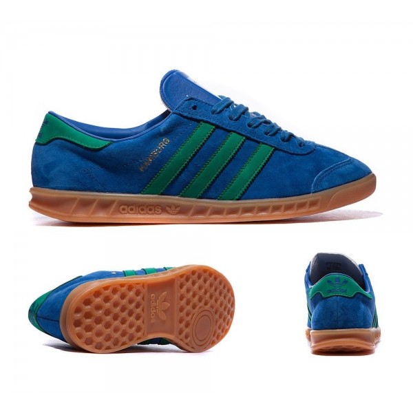 Adidas Originals Hamburg Trainer Lush Blau und Gr�...