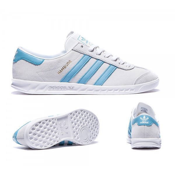 Adidas Originals Hamburg Trainer Navy Weiß und Bl...