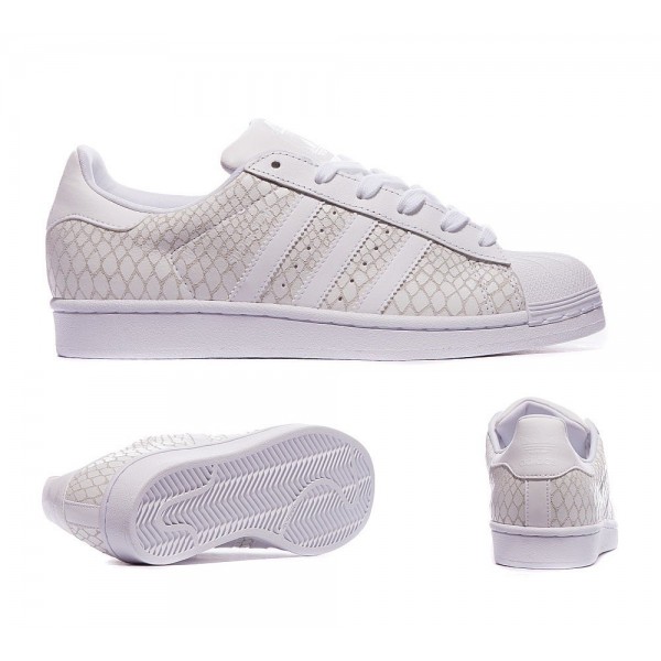 Adidas Originals Damen Superstar Croc Sneaker Wei�...