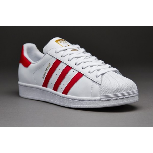 Adidas Superstar Foundation Weiß Scarlet Weiß G�...