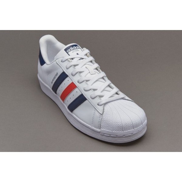 Adidas Superstar Foundation Weiß Collegiate Navy ...
