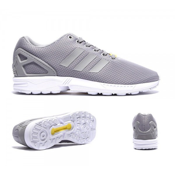 Adidas Originals ZX Flux Trainer Aluminium und Wei...