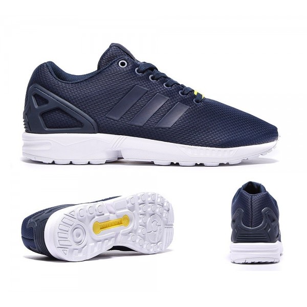 Adidas Originals ZX Flux Trainer Navy und Weiß G�...